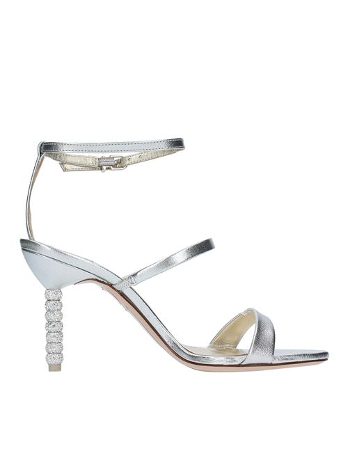 Sandali in pelle SOPHIA WEBSTER | ROSALIND CRYSTAL MID SANDALARGENTO